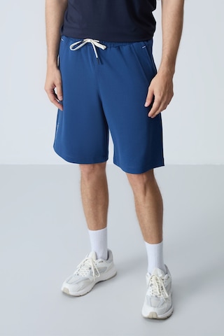 Tommy Life Parlament Pamuklu Kalın Yumuşak Dokulu Standart Fit Basic Erkek Şort - 81278 Mavi