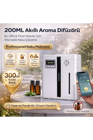 Coofbe Profesyonel 300m3 Etkili 200ml Cafe Hotel Oda Koku Makinası Aroma Difüzörü Parfüm Püskürtücü Acıbadem