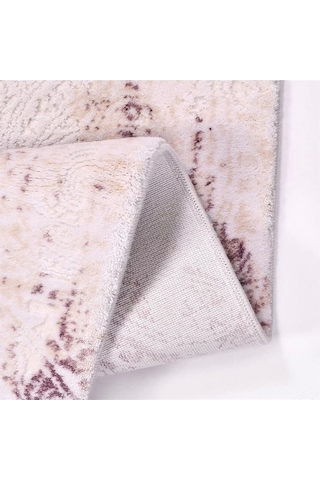 Ipek Mekik Halı Blossom 13450 Krem Lila Salon Halısı