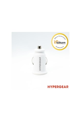Hypergear 2.1A 2X Hızlı Araç Şarj Aleti Set Type-C Kablo Beyaz
