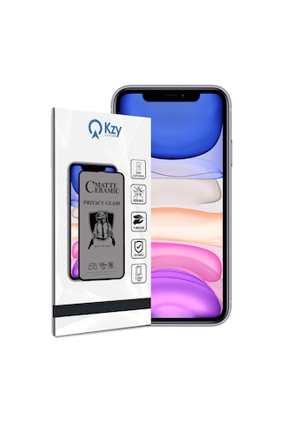 Apple Uyumlu iPhone 11 ile Tam Kaplayan Mat Seramik Nano Esnek Hayalet Ekran Koruyucu