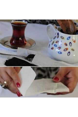 Büro Ev Ofis Çay Keyfi İçin 26adet Kullan At Çay Filtre Demler Poşet Süzgeci Seti Diğer