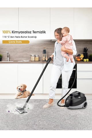 Pirantech CB-107C Çok Fonksiyonlu Buharlı Temizlik Makinesi