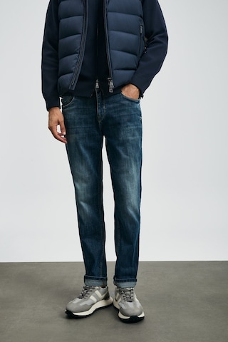 Lufian Erkek Lukas Spor Slim Fit Jean Pantolon 112200231 Mavi Mavi