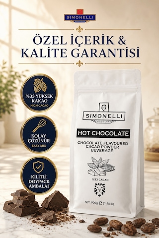 Simonelli Klasik Çikolata Aromalı Toz Sıcak Çikolata 900 G