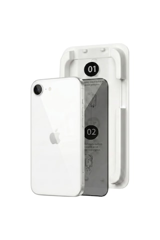 Fulltech Magicbox iPhone Uyumlu17e/16e/14/13pro/13 Premium Tempered Glass Aparatlı Ekran Koruyucu - Privacy