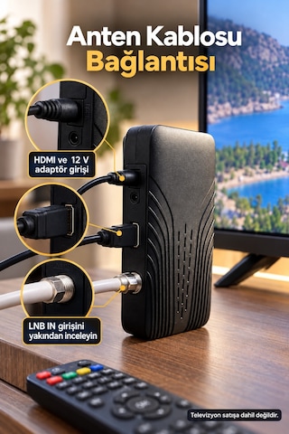 Shnstore Usb 2.0 Girişli Hd Uydu Alıcısı Shntknd0720