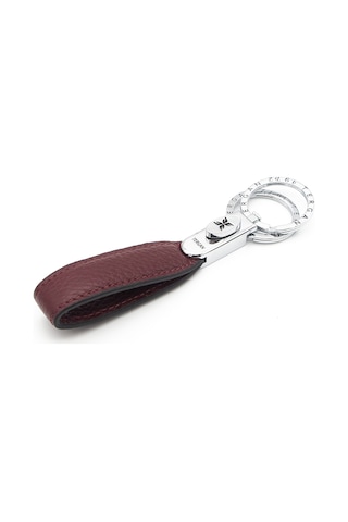 Tergan Bordo Unisex Deri Anahtarlık 0235m71