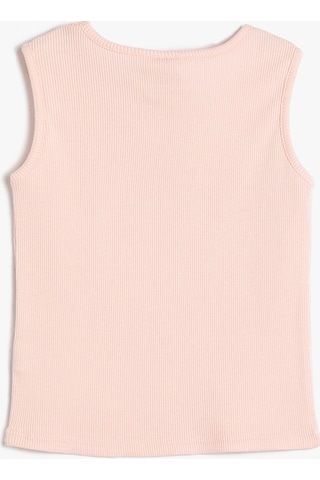 Koton Atlet Kolsuz Bisiklet Yaka Fitilli Baskılı Pamuklu Pembe 3smg30022ak 3SMG30022AK274 Pembe