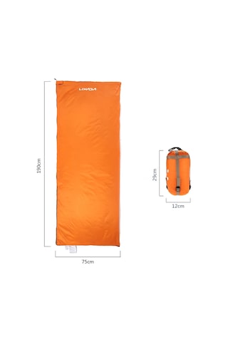 Lixada 190 75cm Kamp Seyahat Açık Zarflı Uyku Tulumu Turuncu