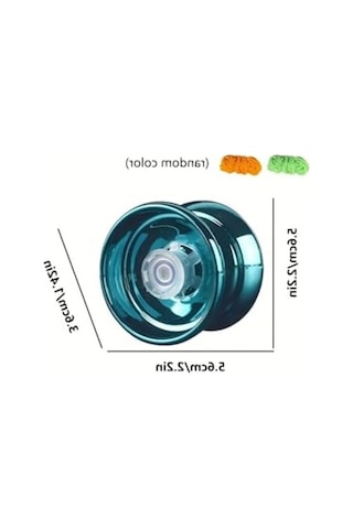 Mavi Renkli Profesyonel Extra Rulmanlı Metal Yoyo Oyuncağı