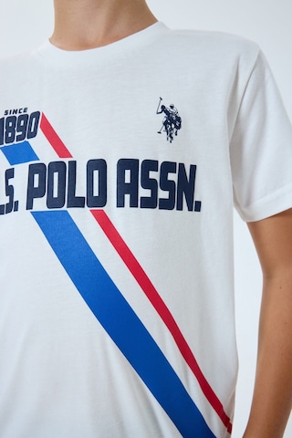 U.S. Polo Assn. Erkek Çocuk Beyaz Bermuda Takım Us2443-c-v1