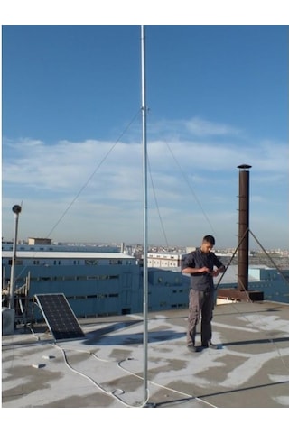 İstabreeze Direk Seti 4 Metre - Rüzgar Türbini İçin 40 Kg Taşıma Kapasiteli