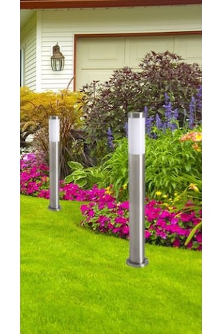Krom Venedik Bahçe Armatürü 80cm E27 Ct-7010 Krom