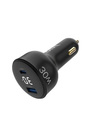 30w Hızlı Araç Şarj Aleti Type-c + Usb-a