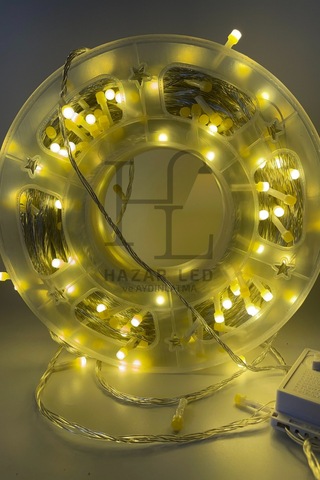 50 M İp Led Işık Ip20 İç Mekan Eklenebilir Fonksiyonlu Şeffaf Kablolu Dekoratif Led Işık Gün Işığı