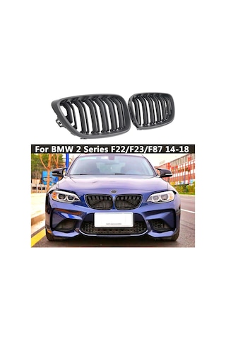 Bmw 2 Serisi F22-F23 Ön Panjur Böbrek M2 Model Oem Çift Tırnak