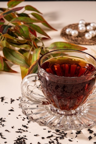 Mest 12 Parça 6 Kişilik Çay Fincanı Takımı - Şıklık Ve Zarafet Şeffaf