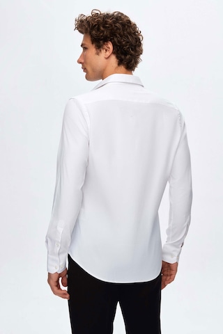 Twn Slim Fit Beyaz Düz Gömlek 5ef02ad10288m 801