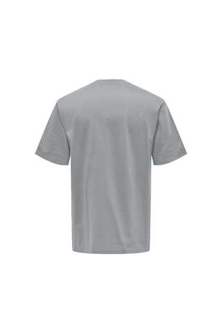 Only & Sons Onsfred % 100 Pamuk Relaxed Fit Bisiklet Yaka T Shirt Erkek T Shirt 22022532 Füme