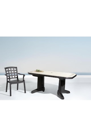 Papatya Pasha Koltuk - Plastik Bahçe Balkon Koltuğu