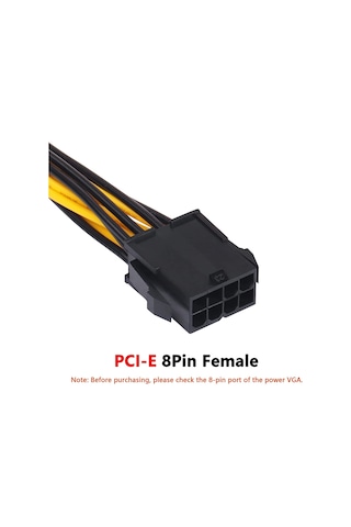 Molix PCI-E 8 Pin Dişi - 2x (6+2) Erkek Kablo Ekran Kartı Uzatma Kablo
