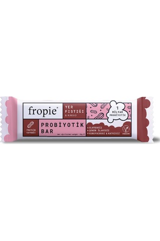 Fropie Probiyotik Meyve Barı Yer Fıstığı & Kakao 12 x 35 G