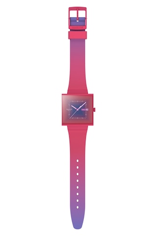 Swatch So34r700 Squarely Berry Kadın/erkek Kol Saati Renkli