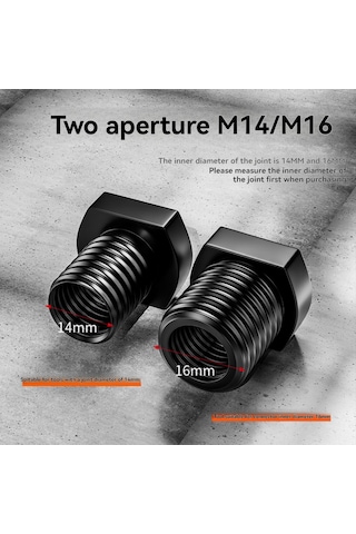 Jeehugo Açımlı Kesici M10-m14/m16 Uç Parça Adaptörü, 100 Tipi Gergiçler İçin Çelik Bağlantı Elemanı, Fırçalama Ve Parlatma Aksesuarlarıyla Uyumlu