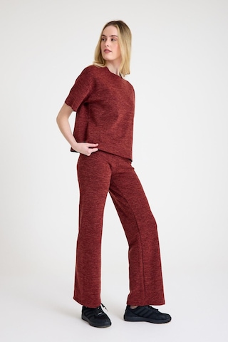 Cotenconcept Cepsiz Bol Kesim Dökümlü İkili Tişört Ve Pantolon Takımı Bordo