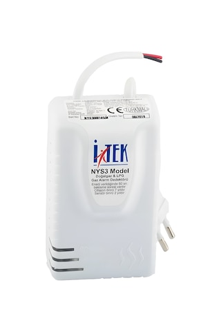 Doğalgaz Alarm Cihazı Nys-3 Model Gaz Dedektörü, Garantili Itek