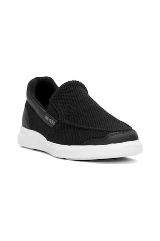 King Paolo F1182 Loafer Krakers Erkek Memory Foam Casual Ayakkabı Siyah Siyah