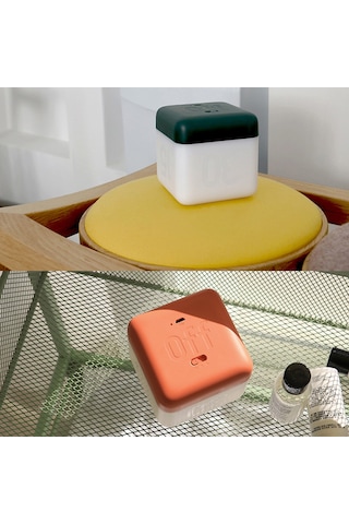 Ranyeek Turuncu Usb Şarjlı Küp Formlu Gece Lambası - 2 Aydınlatma Seviyesi Ve 5-60 Dakika Zamanlayıcı Fonksiyonu İle Yatak Odası, Çocuk Odası İçin Turuncu