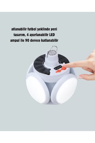 360 Derece Katlanabilir Solar Led Aydınlatma Çadır Lambası Diğer