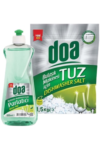 Doa Bulaşık Makinesi Parlatıcı 500 Ml & Tuz 1,5 Kg