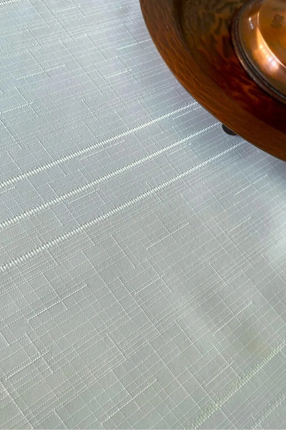 Leke Tutmayan, Kolay Temizlenen Dertsiz Colber Masa Örtüsü 160cm X 220cm Gri