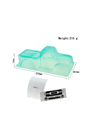 Ebitda 313mm Dingil Açıklığı Plastik Gövde, Rc Araçlar İçin