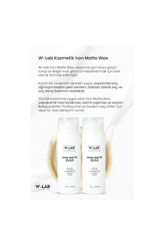 W-Lab Cosmetics Iron Matte Wax 110 Gr