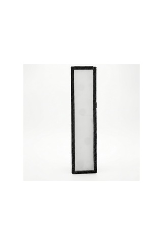Trobus İç Dikiz Aynası Geniş Kristal Taşlı Tırnaklı 29,5x7 Cm Siyah