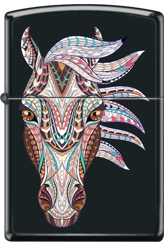 Zippo Patterned Horse Çakmak Çok Renkli