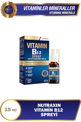 Nutraxin Vitamin B12 Sprey 15 ML