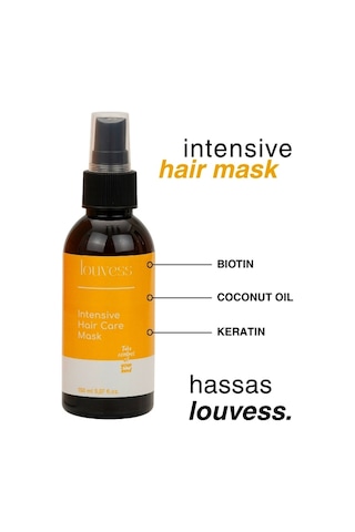 Louvess Biotin Keratin Kolajen ve Hindistan Cevizi Yağı İçerikli Yoğun Saç Bakım Maskesi 150 ML