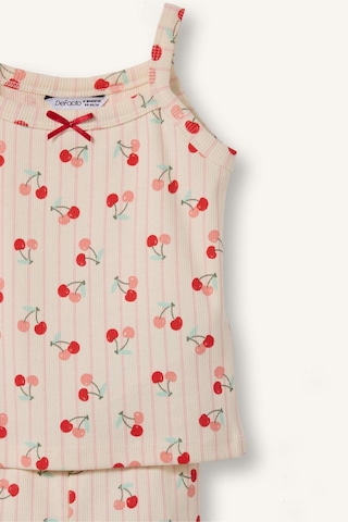 Defacto Baskılı Fitilli 2li Ecru Pijama Takımı Kız Bebek I0404a526hser233 Ekru-er233