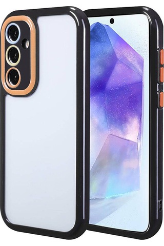 Samsung Galaxy A55 Uyumlu Renkli Tasarımlı Kamera Korumalı Lüx Silikon Kılıf