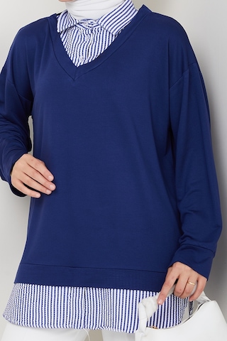 Gömlek Yaka Oysho Tunik 1612 - Lacivert Lacivert