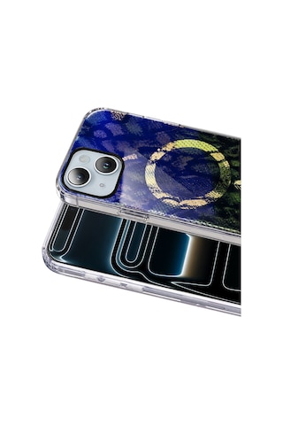 Onegif - 894 - Apple Apple iPhone Uyumlu 15 Desina Magsafe Kapak - - Glblseme - Desen 7