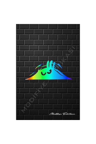 Bagajdan Bakan Adam Sticker Folyo - Hologram - 20 X 8 Cm