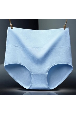 Amarant Büyük Beden Saf Pamuklu Minimalist Kadın İç Giyimi Ve Kalça Kadar Yüksek Bel İç Giyim Nefes Alabilir Külot Fuşya