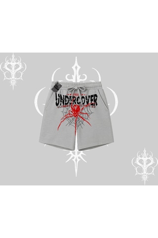 Tarzsokak Beyaz Şort Spider Undercover Gri