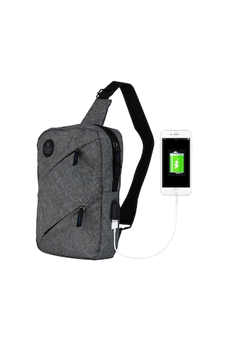 My Valice Smart Bag Usb'Li Çapraz Göğüs Çantası 1504 Bordo